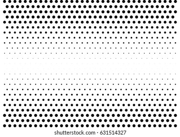Abstract halftone dotted background. Monochrome pattern with dot and circles.  Vector modern futuristic texture for posters, sites, business cards, postcards, interior design, labels and stickers.