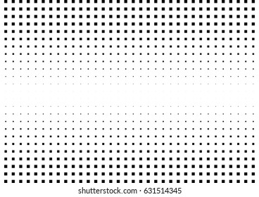 Abstract halftone dotted background. Monochrome pattern with square.  Vector modern futuristic texture for posters, sites, business cards, postcards, interior design, labels and stickers.