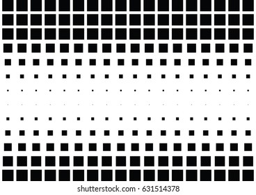 Abstract halftone dotted background. Monochrome pattern with square.  Vector modern futuristic texture for posters, sites, business cards, postcards, interior design, labels and stickers.