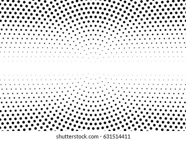 Abstract halftone dotted background. Monochrome pattern with dot and circles.  Vector modern futuristic texture for posters, sites, business cards, postcards, interior design, labels and stickers.