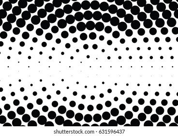 Abstract halftone dotted background. Monochrome pattern with dot and circles.  Vector modern futuristic texture for posters, sites, business cards, postcards, interior design, labels and stickers.