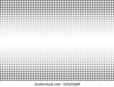Abstract halftone dotted background. Monochrome pattern with stars.  Vector modern futuristic texture for posters, sites, business cards, postcards, labels and stickers. Design mock-up layout.