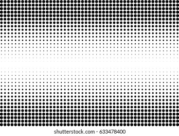 Abstract halftone dotted background. Monochrome pattern with hexagon.  Vector modern futuristic texture for posters, sites, business cards, postcards, labels and stickers. Design mock-up layout.