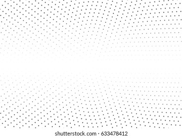 Abstract halftone dotted background. Monochrome pattern with stars.  Vector modern futuristic texture for posters, sites, business cards, postcards, labels and stickers. Design mock-up layout.