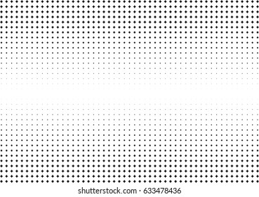Abstract halftone dotted background. Monochrome pattern with stars.  Vector modern futuristic texture for posters, sites, business cards, postcards, labels and stickers. Design mock-up layout.