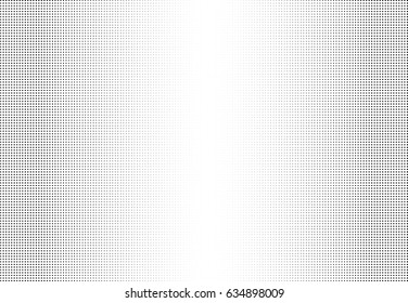 Abstract halftone dotted background. Monochrome pattern with square.  Vector modern futuristic texture for posters, sites, business cards, postcards, interior design, labels and stickers.