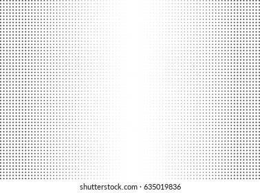 Abstract halftone dotted background. Monochrome pattern with dot, torus, circles.  Vector modern futuristic texture for posters, sites, business cards, postcards, interior design, labels and stickers