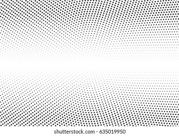 Abstract halftone dotted background. Monochrome pattern with stars.  Vector modern futuristic texture for posters, sites, business cards, postcards, labels and stickers. Design mock-up layout.