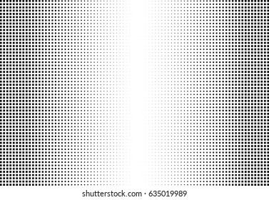 Abstract halftone dotted background. Monochrome pattern with square.  Vector modern futuristic texture for posters, sites, business cards, postcards, interior design, labels and stickers.