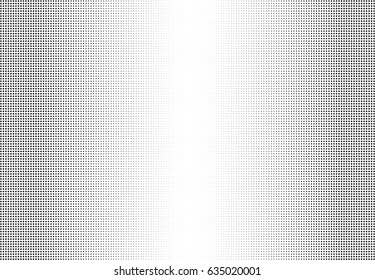 Abstract halftone dotted background. Monochrome pattern with stars.  Vector modern futuristic texture for posters, sites, business cards, postcards, labels and stickers. Design mock-up layout.