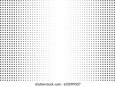 Abstract halftone dotted background. Monochrome pattern with stars.  Vector modern futuristic texture for posters, sites, business cards, postcards, labels and stickers. Design mock-up layout.