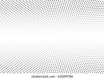 Abstract halftone dotted background. Monochrome pattern with stars.  Vector modern futuristic texture for posters, sites, business cards, postcards, labels and stickers. Design mock-up layout.