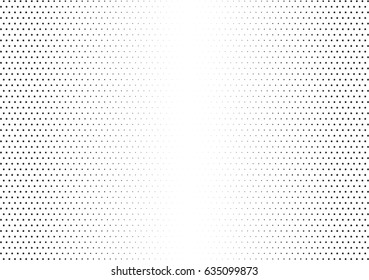 Abstract halftone dotted background. Monochrome pattern with stars.  Vector modern futuristic texture for posters, sites, business cards, postcards, labels and stickers. Design mock-up layout.
