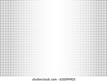 Abstract halftone dotted background. Monochrome pattern with stars.  Vector modern futuristic texture for posters, sites, business cards, postcards, labels and stickers. Design mock-up layout.