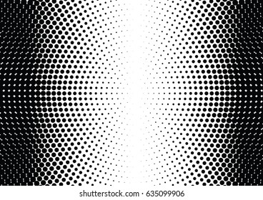 Abstract halftone dotted background. Monochrome pattern with dot and circles.  Vector modern futuristic texture for posters, sites, business cards, postcards, interior design, labels and stickers.