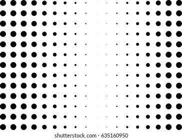 Abstract halftone dotted background. Monochrome pattern with dot and circles.  Vector modern futuristic texture for posters, sites, business cards, postcards, interior design, labels and stickers.