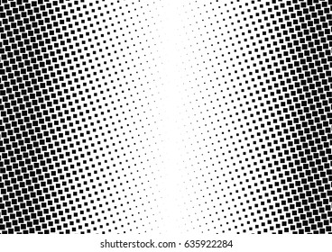 Abstract halftone dotted background. Monochrome pattern with square.  Vector modern futuristic texture for posters, sites, business cards, postcards, interior design, labels and stickers.