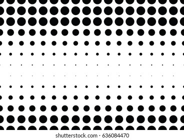 Abstract halftone dotted background. Monochrome pattern with dot and circles.  Vector modern futuristic texture for posters, sites, business cards, postcards, interior design, labels and stickers.