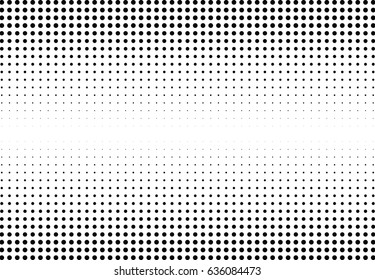 Abstract halftone dotted background. Monochrome pattern with dot and circles.  Vector modern futuristic texture for posters, sites, business cards, postcards, interior design, labels and stickers