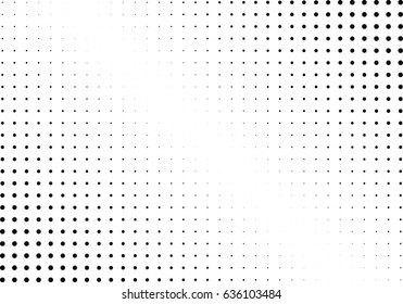 Abstract halftone dotted background. Monochrome pattern with dot and circles.  Vector modern futuristic texture for posters, sites, business cards, postcards, interior design, labels and stickers.