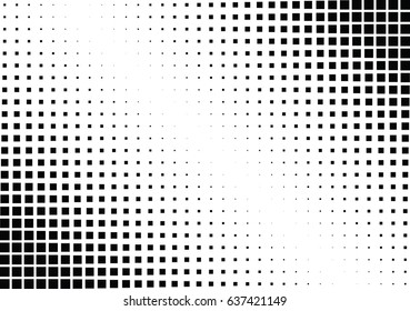 Abstract halftone dotted background. Monochrome pattern with square.  Vector modern futuristic texture for posters, sites, business cards, postcards, interior design, labels and stickers.