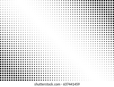 Abstract halftone dotted background. Monochrome pattern with square.  Vector modern futuristic texture for posters, sites, business cards, postcards, interior design, labels and stickers.