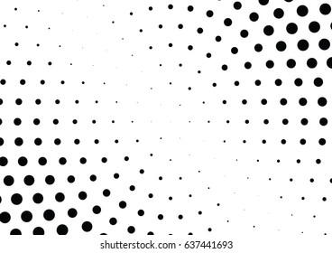 Abstract halftone dotted background. Monochrome pattern with dot and circles.  Vector modern futuristic texture for posters, sites, business cards, postcards, interior design, labels and stickers.