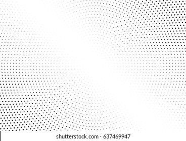 Abstract halftone dotted background. Monochrome pattern with dot and circles.  Vector modern futuristic texture for posters, sites, business cards, postcards, interior design, labels and stickers.