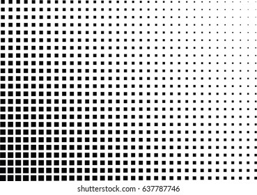 Abstract halftone dotted background. Monochrome pattern with square.  Vector modern futuristic texture for posters, sites, business cards, postcards, interior design, labels and stickers.