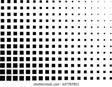 Abstract halftone dotted background. Monochrome pattern with square.  Vector modern futuristic texture for posters, sites, business cards, postcards, interior design, labels and stickers.