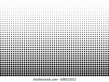 Abstract halftone dotted background. Monochrome pattern with square.  Vector modern futuristic texture for posters, sites, business cards, postcards, interior design, labels and stickers.