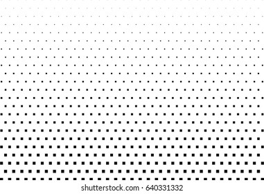 Abstract halftone dotted background. Monochrome pattern with square.  Vector modern futuristic texture for posters, sites, business cards, postcards, interior design, labels and stickers.