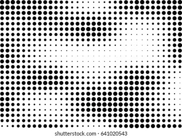 Abstract halftone dotted background. Monochrome pattern with dot and circles.  Vector modern futuristic texture for posters, sites, business cards, cover postcards, interior design, labels, stickers.