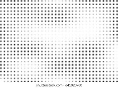 Abstract halftone dotted background. Monochrome pattern with square.  Vector modern futuristic texture for posters, sites, cover, business cards, postcards, interior design, labels and stickers.