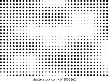 Abstract halftone dotted background. Monochrome pattern with dot and circles.  Vector modern futuristic texture for posters, sites, business cards, cover postcards, interior design, labels, stickers.