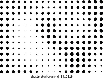 Abstract halftone dotted background. Monochrome pattern with dot and circles.  Vector modern futuristic texture for posters, sites, business cards, cover postcards, interior design, labels, stickers.
