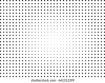 Abstract halftone dotted background. Monochrome pattern with dot and circles.  Vector modern futuristic texture for posters, sites, business cards, cover postcards, interior design, labels, stickers.