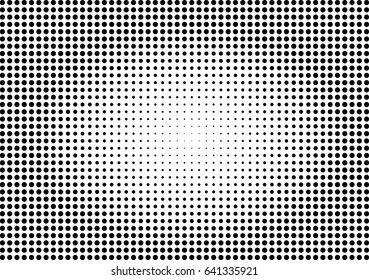 Abstract halftone dotted background. Monochrome pattern with dot and circles.  Vector modern futuristic texture for posters, sites, business cards, cover postcards, interior design, labels, stickers.