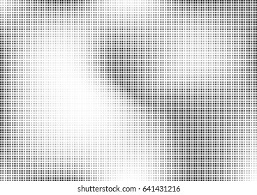 Abstract halftone dotted background. Monochrome pattern with square.  Vector modern futuristic texture for posters, sites, cover, business cards, postcards, interior design, labels and stickers.
