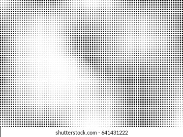 Abstract halftone dotted background. Monochrome pattern with square.  Vector modern futuristic texture for posters, sites, cover, business cards, postcards, interior design, labels and stickers.