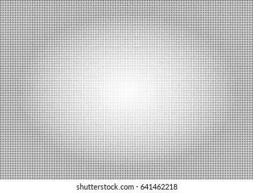Abstract halftone dotted background. Monochrome pattern with square.  Vector modern futuristic texture for posters, sites, cover, business cards, postcards, interior design, labels and stickers.