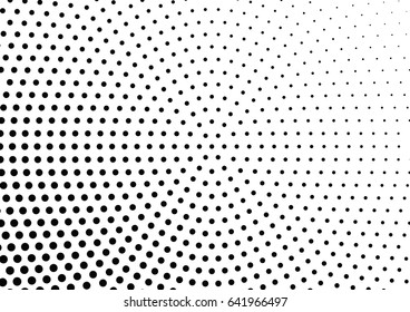 Abstract halftone dotted background. Monochrome pattern with dot and circles.  Vector modern futuristic texture for posters, sites, business cards, postcards, interior design, labels and stickers.