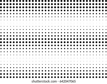 Abstract halftone dotted background. Monochrome pattern with dot and circles.  Vector modern futuristic texture for posters, sites, business cards, postcards, interior design, labels and stickers.