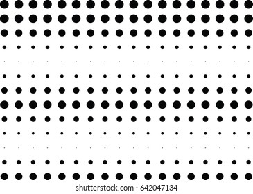 Abstract halftone dotted background. Monochrome pattern with dot and circles.  Vector modern futuristic texture for posters, sites, business cards, postcards, interior design, labels and stickers.