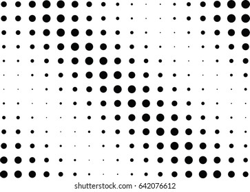 Abstract halftone dotted background. Monochrome pattern with dot and circles.  Vector modern futuristic texture for posters, sites, business cards, postcards, interior design, labels and stickers.