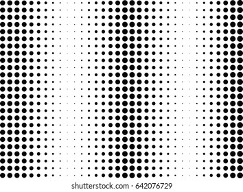 Abstract halftone dotted background. Monochrome pattern with dot and circles.  Vector modern futuristic texture for posters, sites, business cards, postcards, interior design, labels and stickers.