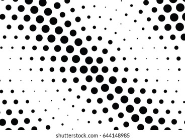 Abstract halftone dotted background. Monochrome pattern with dot and circles.  Vector modern futuristic texture for posters, sites, business cards, postcards, interior design, labels and stickers.