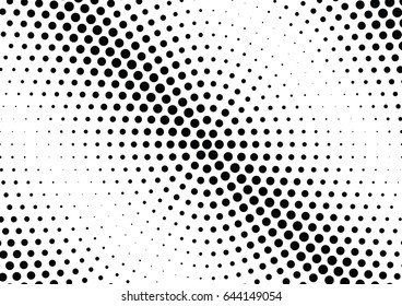Abstract halftone dotted background. Monochrome pattern with dot and circles.  Vector modern futuristic texture for posters, sites, business cards, postcards, interior design, labels and stickers.