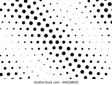 Abstract halftone dotted background. Monochrome pattern with dot and circles.  Vector modern futuristic texture for posters, sites, business cards, postcards, interior design, labels and stickers.