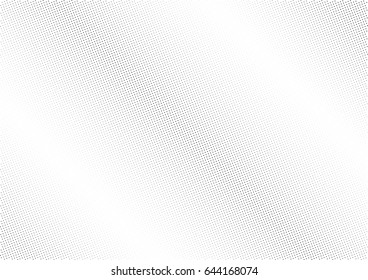 Abstract halftone dotted background. Monochrome pattern with stars.  Vector modern futuristic texture for posters, sites, business cards, postcards, labels, cover, stickers. Design mock-up layout.